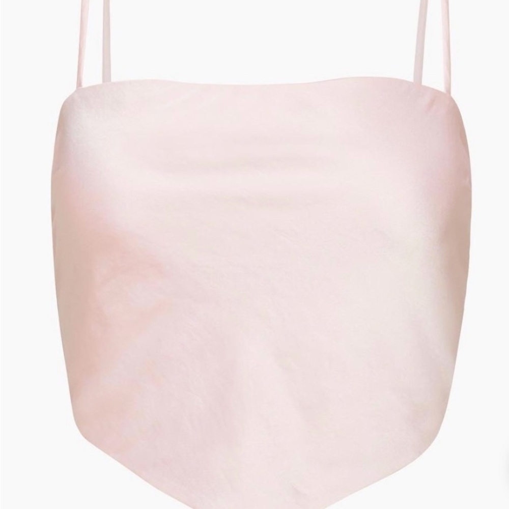 Aritzia Satin Cropped Tank